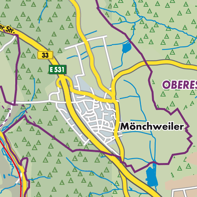 Übersichtsplan Mönchweiler