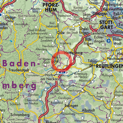 Landkarte Mötzingen