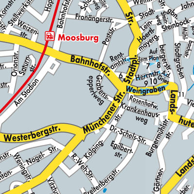 Stadtplan Moosburg