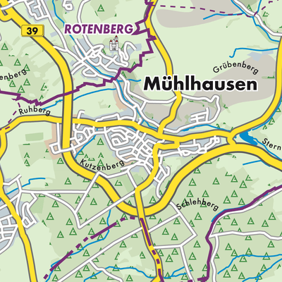 Übersichtsplan Mühlhausen