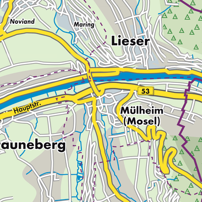 Übersichtsplan Mülheim an der Mosel