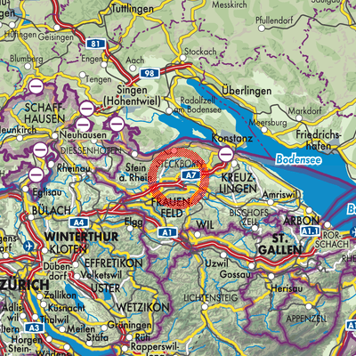 Landkarte Müllheim