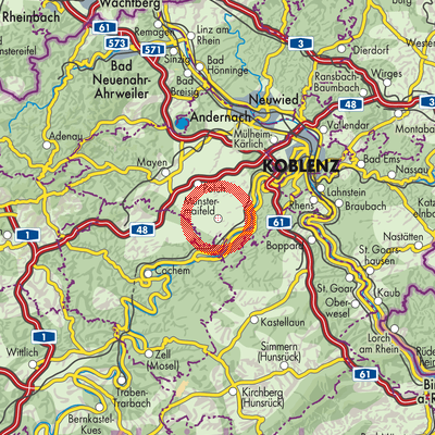 Landkarte Münstermaifeld
