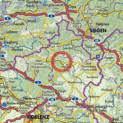Landkarte Müschenbach