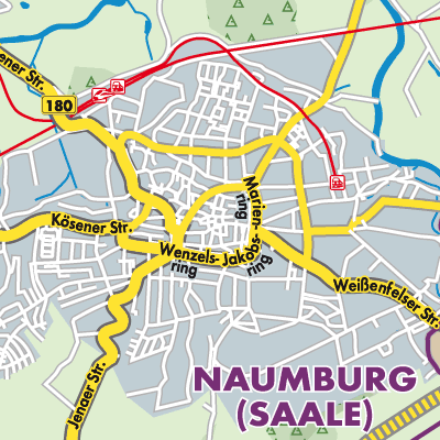 Übersichtsplan Naumburg (Saale)