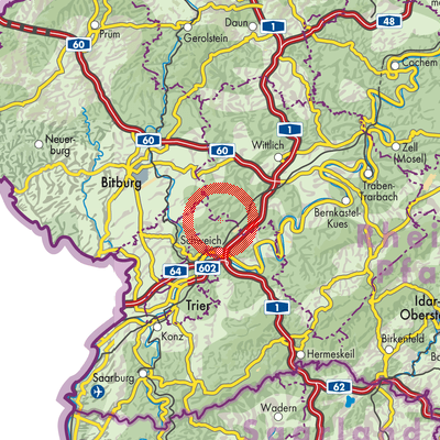 Landkarte Naurath (Eifel)