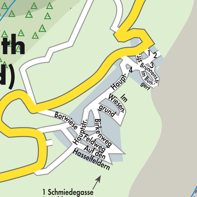 Stadtplan Naurath (Wald)