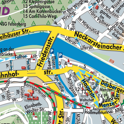 Stadtplan Neckargemünd