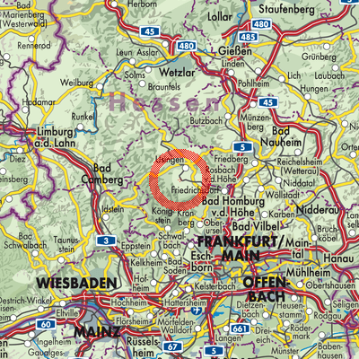 Landkarte Neu-Anspach