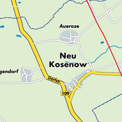 Übersichtsplan Neu Kosenow