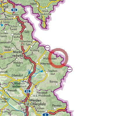 Landkarte Bad Neualbenreuth