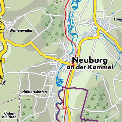 Übersichtsplan Neuburg an der Kammel
