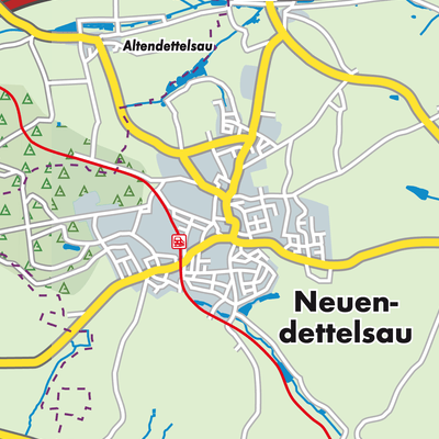Übersichtsplan Neuendettelsau