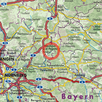 Landkarte Neuhaus a.d.Pegnitz