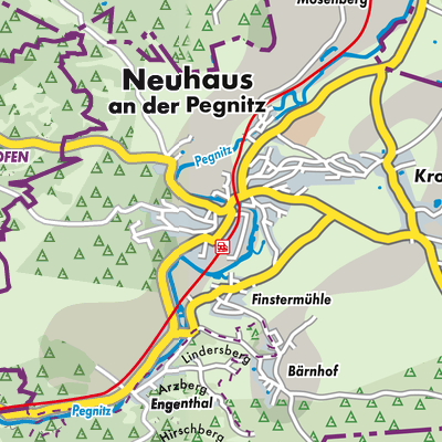 Übersichtsplan Neuhaus a.d.Pegnitz