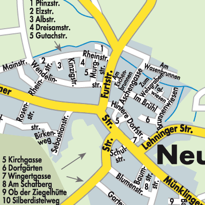 Stadtplan Neuhausen