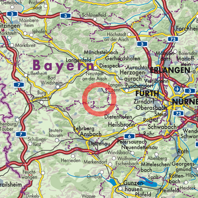 Landkarte Neuhof a.d.Zenn