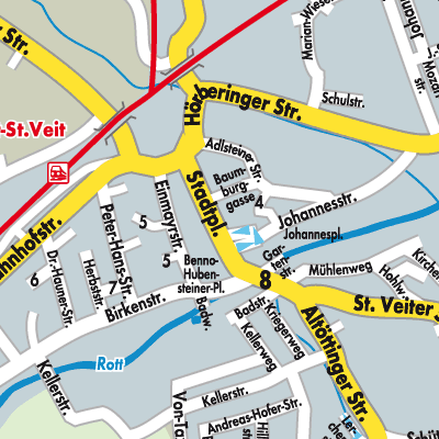 Stadtplan Neumarkt-Sankt Veit