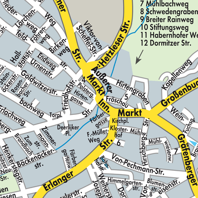 Stadtplan Neunkirchen am Brand