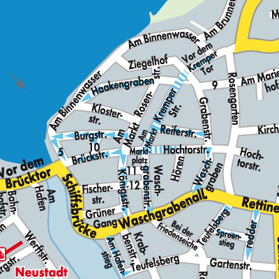 Stadtplan Neustadt in Holstein