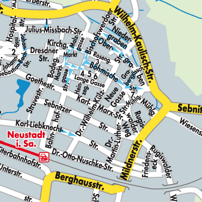 Stadtplan Neustadt in Sachsen