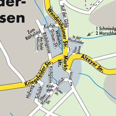 Stadtplan Nieder-Wiesen