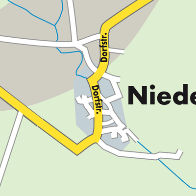 Stadtplan Niederbösa
