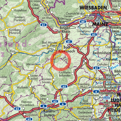 Landkarte Niederhausen an der Appel