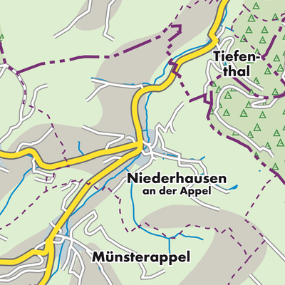 Übersichtsplan Niederhausen an der Appel
