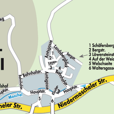 Stadtplan Niedermoschel