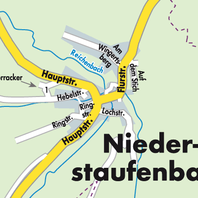 Stadtplan Niederstaufenbach