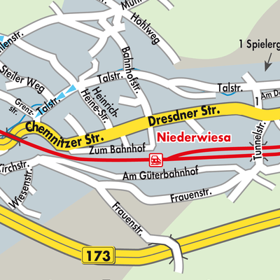 Stadtplan Niederwiesa