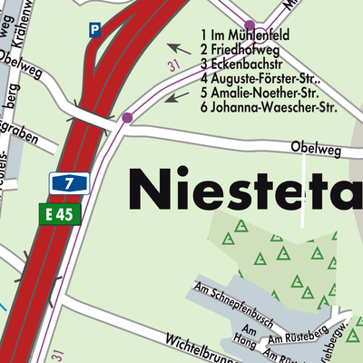 Stadtplan Niestetal