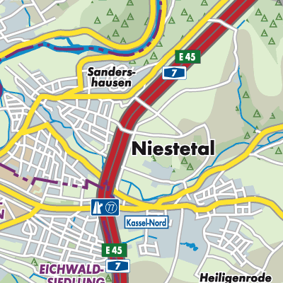 Übersichtsplan Niestetal