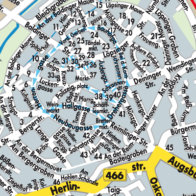 Stadtplan Nördlingen