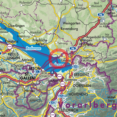Landkarte Nonnenhorn