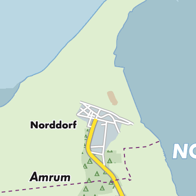 Übersichtsplan Norddorf auf Amrum