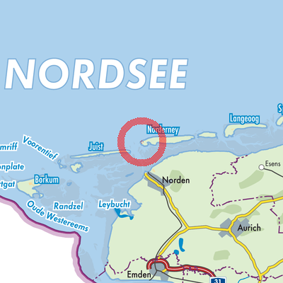 Landkarte Norderney