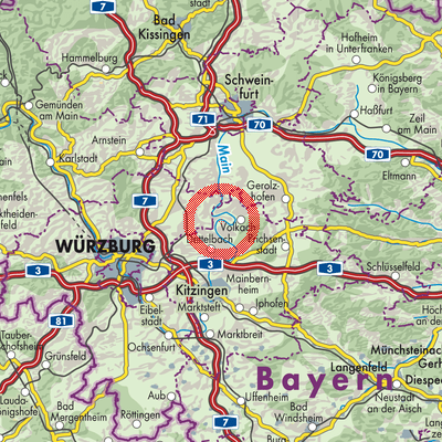 Landkarte Nordheim a.Main