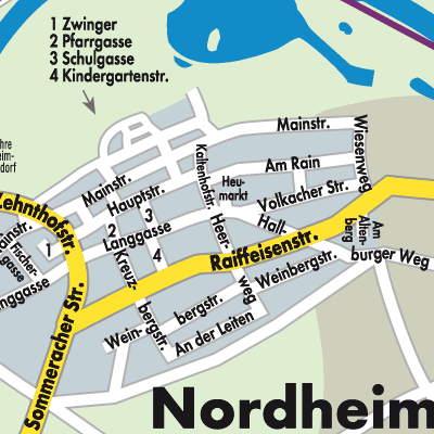 Stadtplan Nordheim a.Main