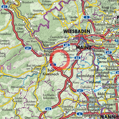 Landkarte Ober-Hilbersheim