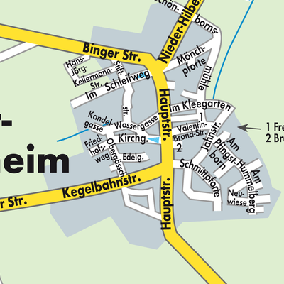 Stadtplan Ober-Hilbersheim