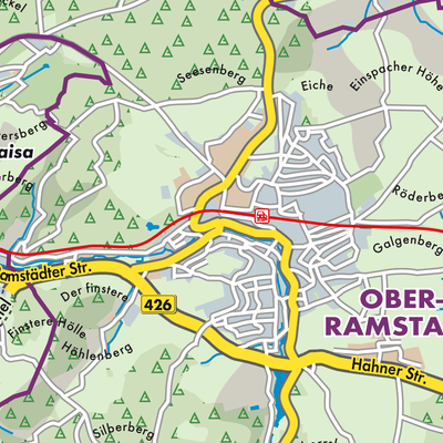 Übersichtsplan Ober-Ramstadt