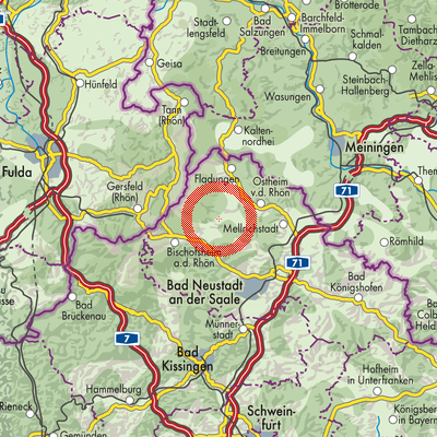 Landkarte Oberelsbach