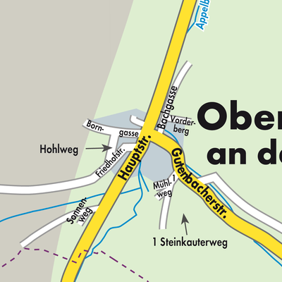 Stadtplan Oberhausen an der Appel