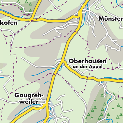 Übersichtsplan Oberhausen an der Appel