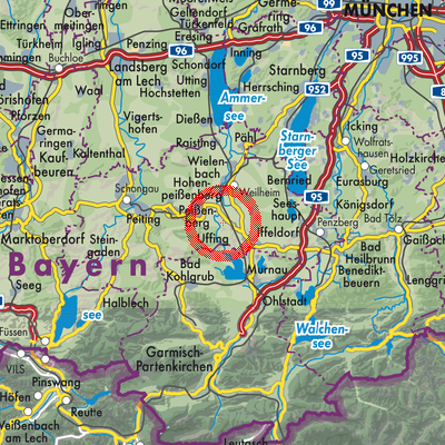 Landkarte Oberhausen