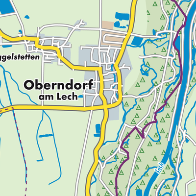Übersichtsplan Oberndorf a.Lech
