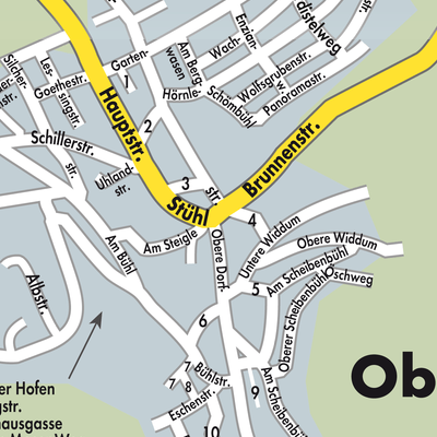 Stadtplan Obernheim