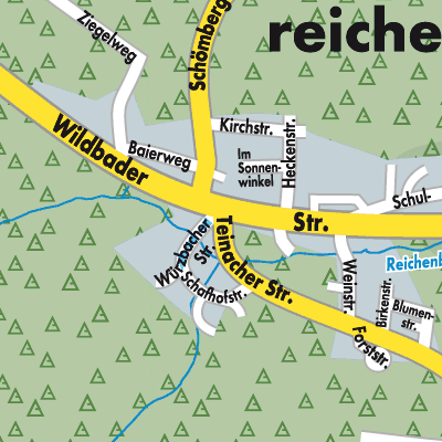 Stadtplan Oberreichenbach